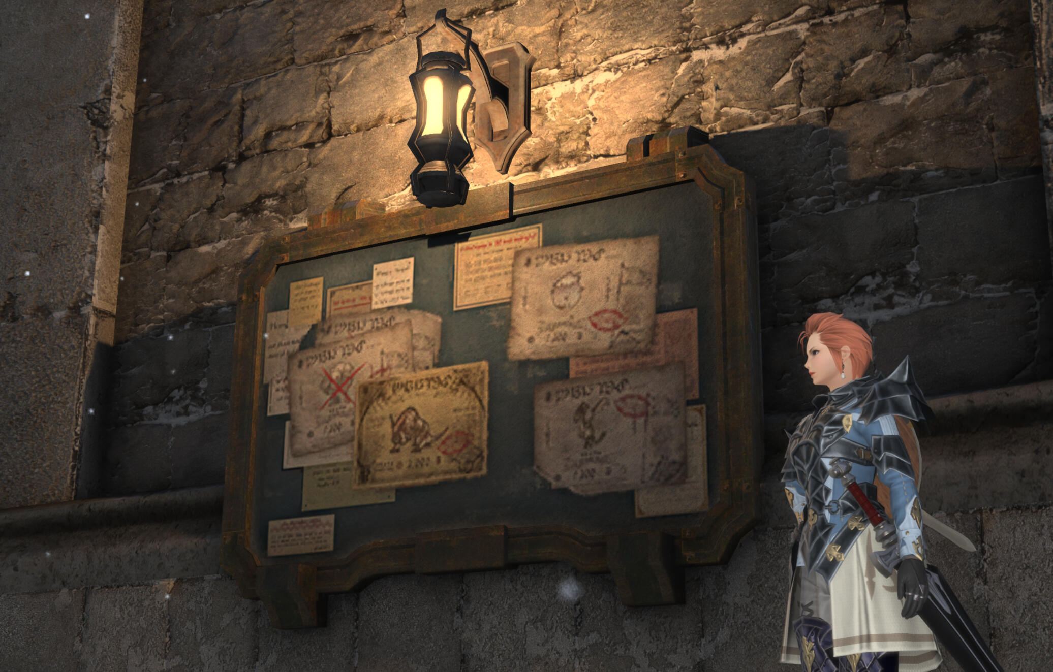 Heavensward Hunt Board and Hunt NPC in Foundation